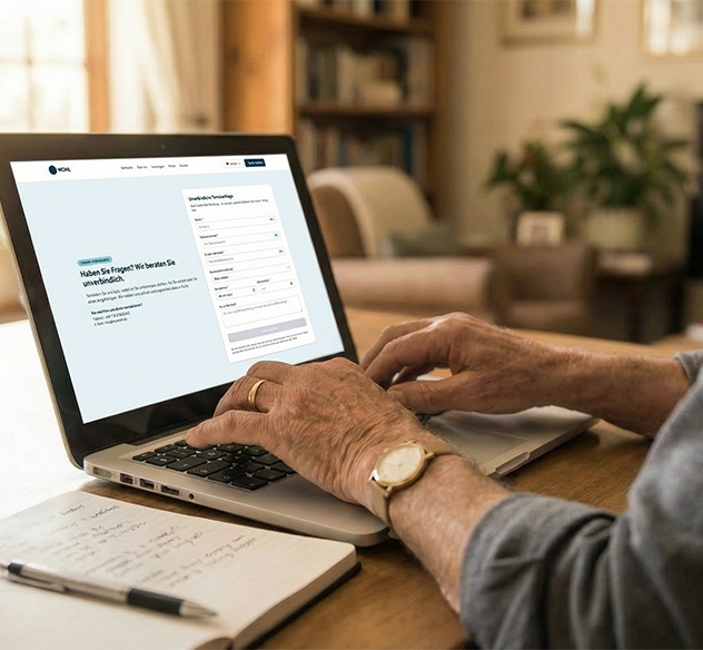 Wohl Kontakt - melden Sie sich für einfühlsame Pflege und Betreuungsdienste in Berlin